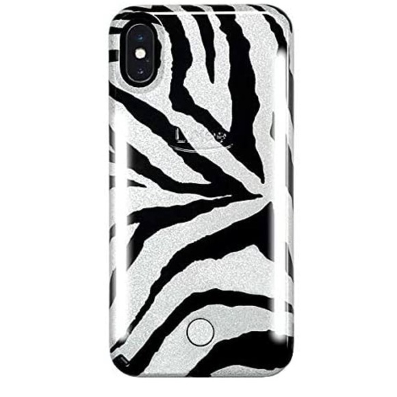 LuMee IPhone XS Max Zebra Glitter Case🦓🖤🤍 - Picture 3 of 8